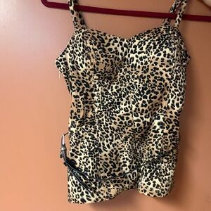 Guess Animal Print Bustier Top